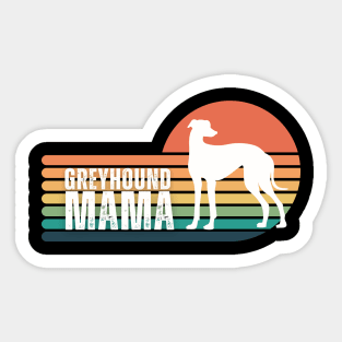 Greyhound Mama Vintage Sticker